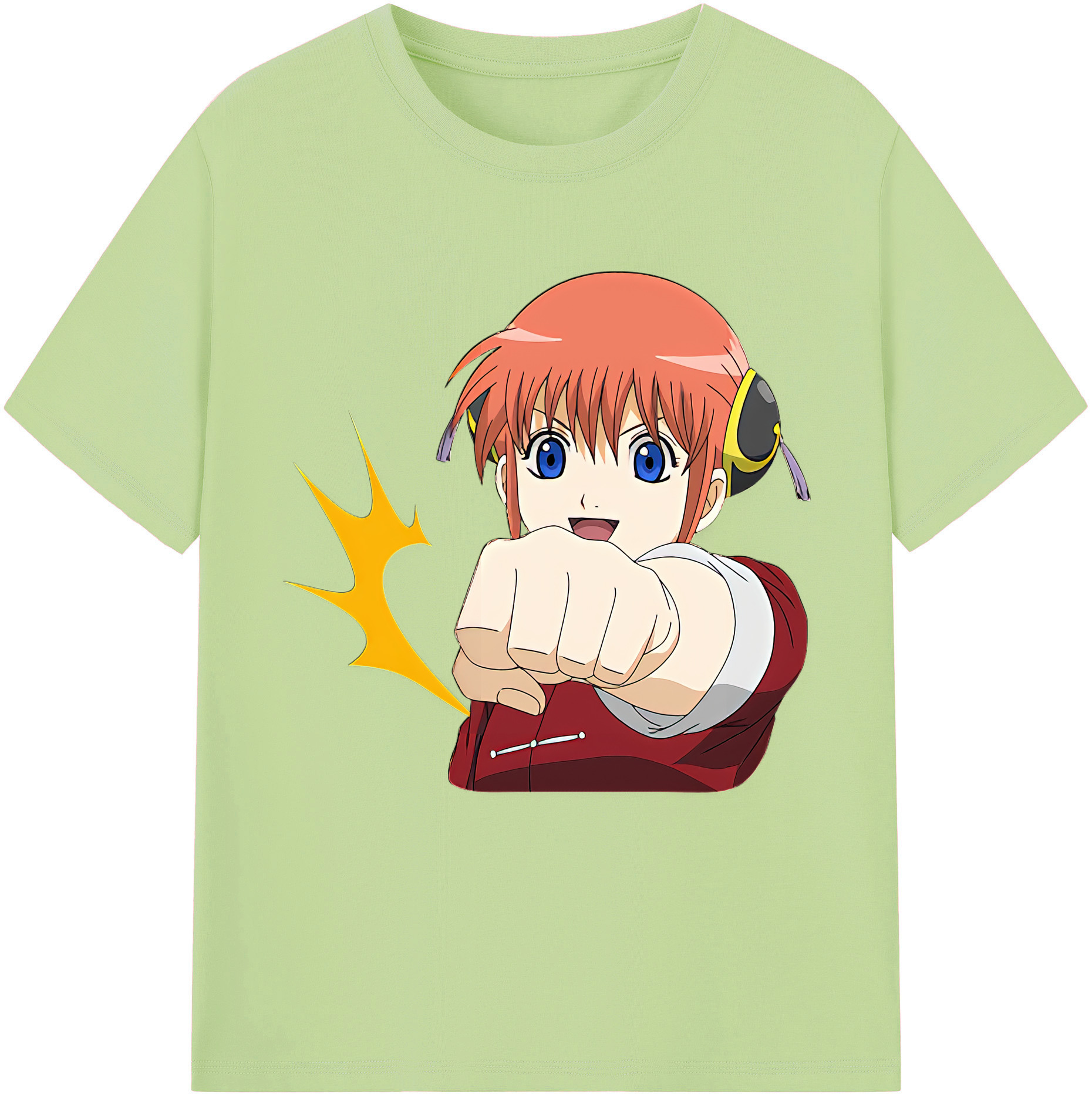（画像用） ぎんたま 坂田銀時（さかたぎんとき） 神楽 志村新八（しむら しんぱち） GINTAMA Sakata Gintoki Kagura Shimura Shinpachi 綿100％半袖Tシャツ（フロントプリント）